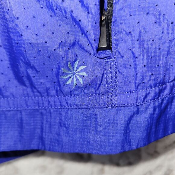 Athleta Purple Packable Distance Zip Up Wind Jacket MEDIUM Athleisure - Picture 3 of 10